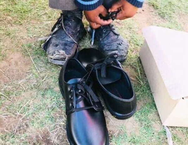 Donate a pair of shoes for a secondary school student